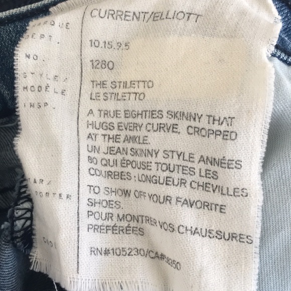Current/Elliott the Stiletto Skinny Jeans - Picture 6 of 7